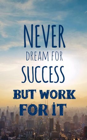 Dream Success Work HD Mobile Wallpaper