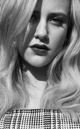 Lili Reinhart BW Photoshoot HD Mobile Wallpaper