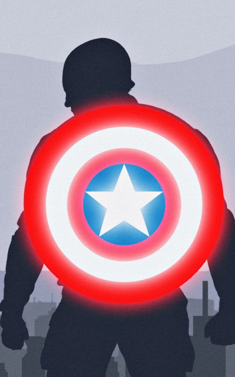 Captain America Shield Artwork HD Mobile Wallpaper