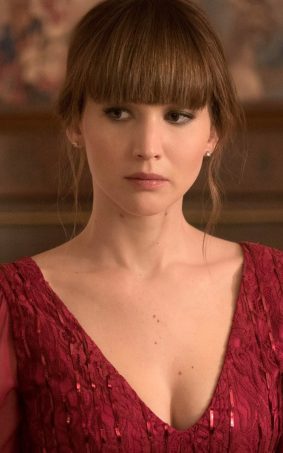 Jennifer Lawrence In Red Sparrow Red Dress HD Mobile Wallpaper