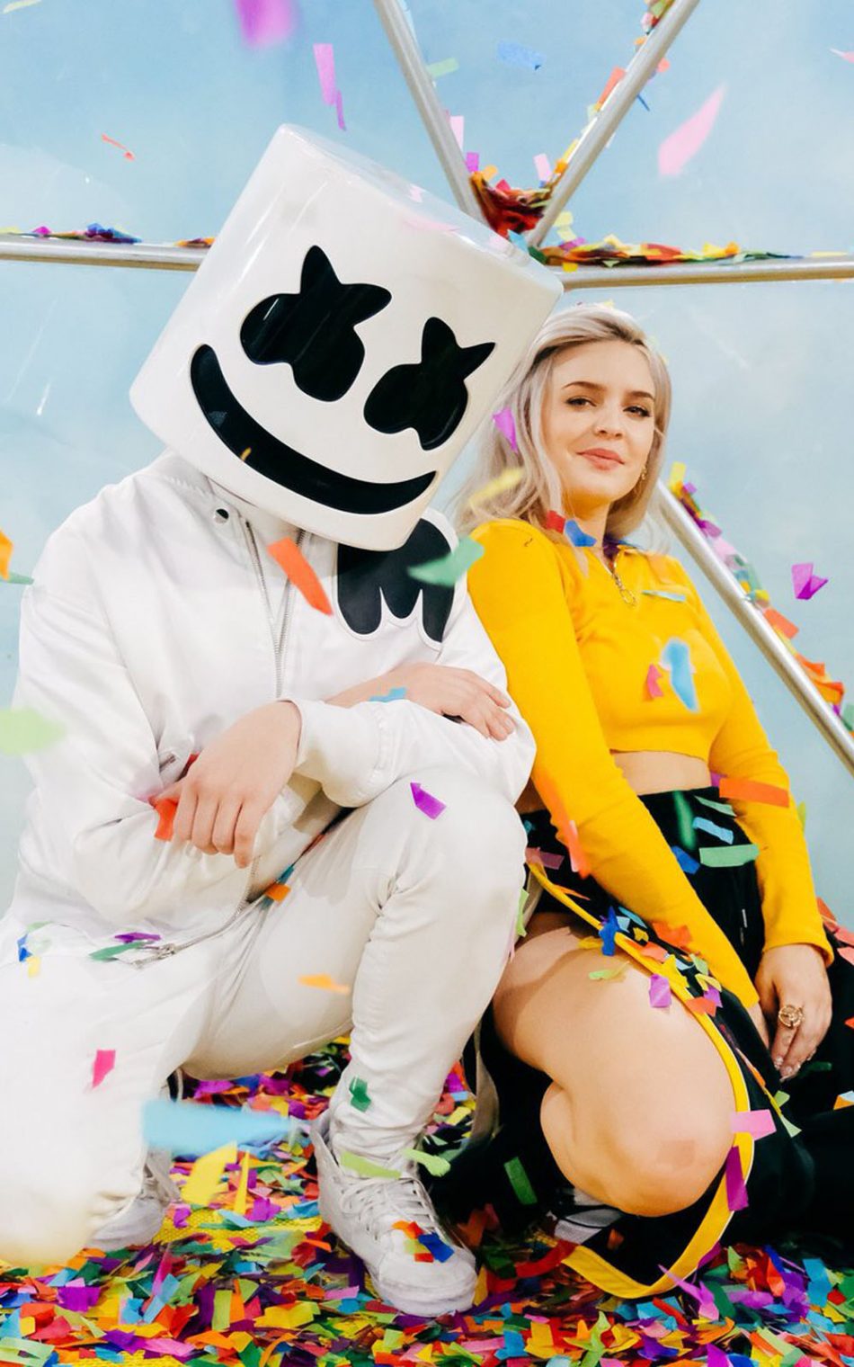 Marshmello & Anne-Marie - FRIENDS HD Mobile Wallpaper