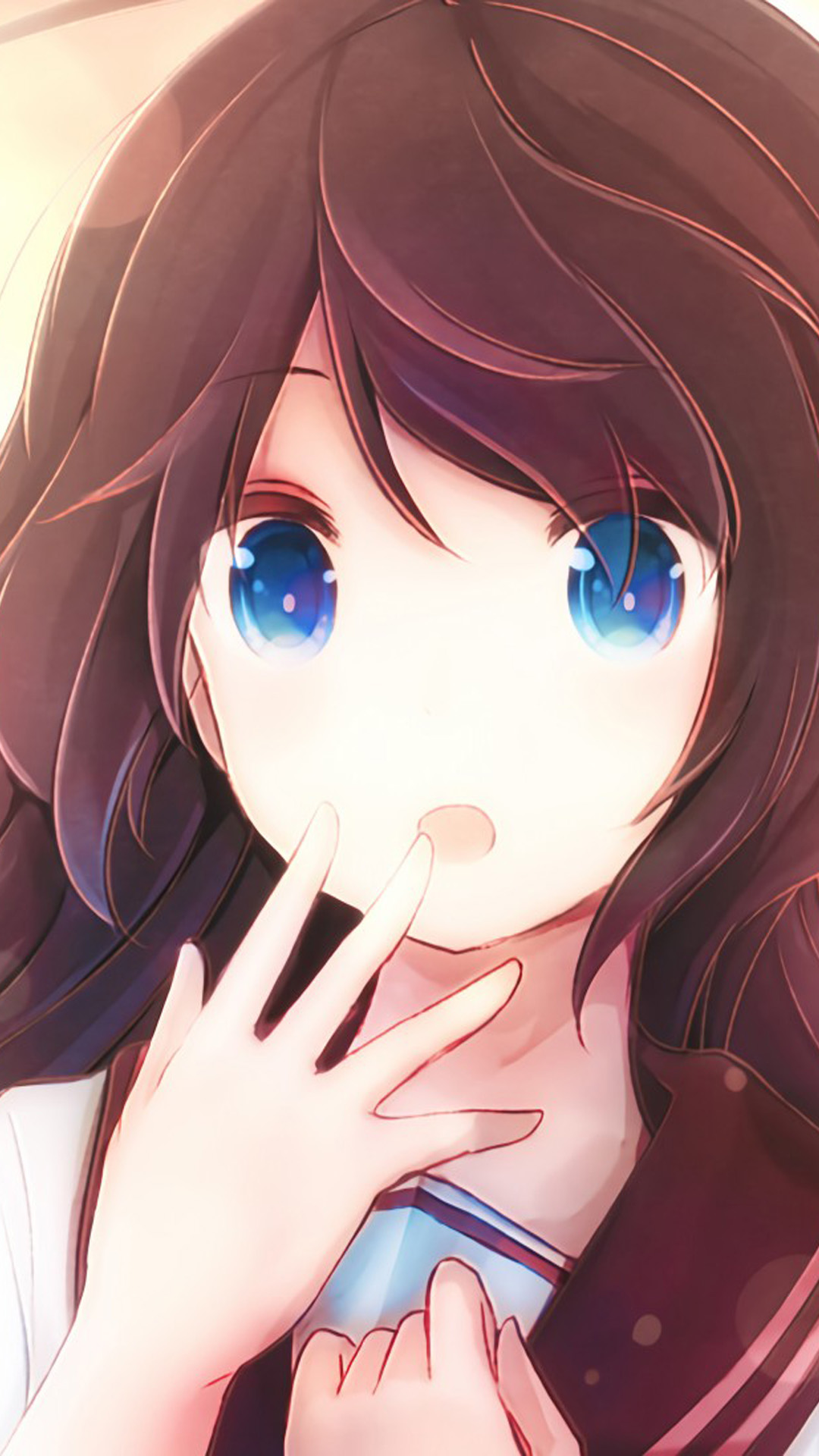 Blue Eyes Anime Girl Free 4k Ultra Hd Mobile Wallpaper