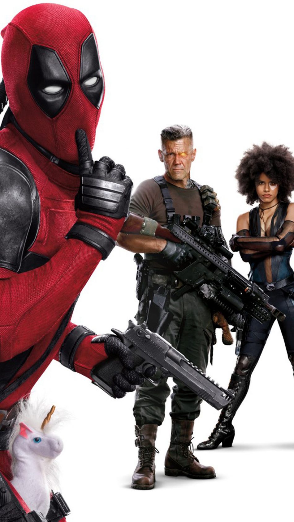 Domino Deadpool Cable In Deadpool 2 HD Mobile Wallpaper