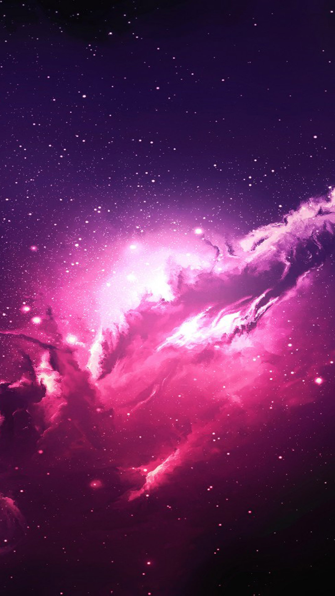 Nebula Pink Galaxy  Stars Free 4K Ultra  HD  Mobile Wallpaper 