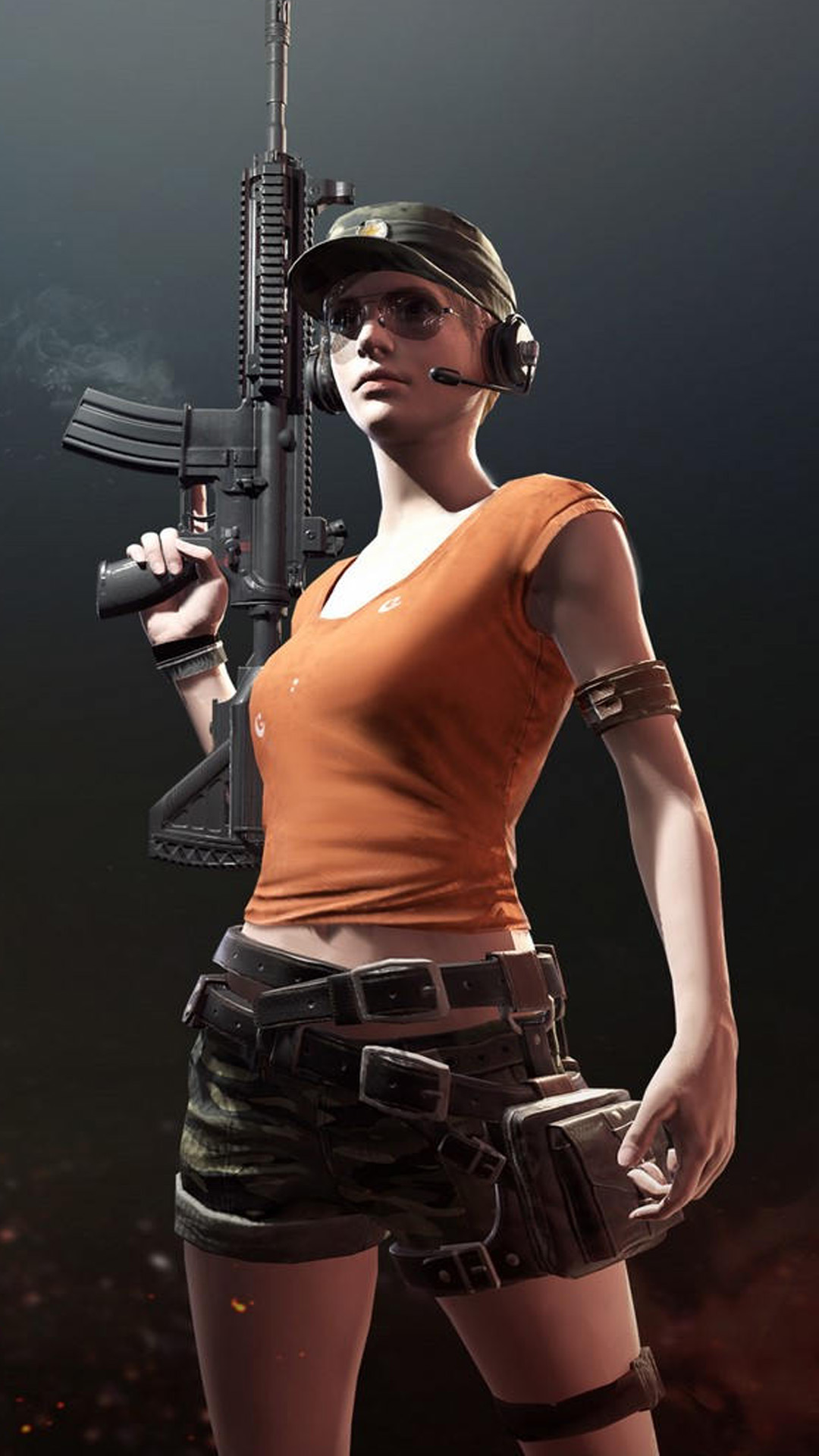 PUBG Female Player With Hat And Headphone 4K Ultra HD ...
