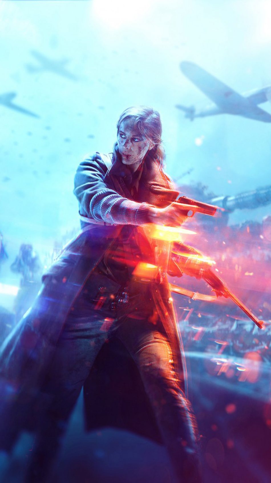 Battlefield V Female Fighter HD Mobile Wallpaper