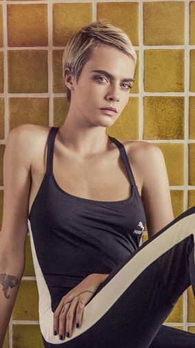 Cara Delevingne Puma Photoshoot HD Mobile Wallpaper