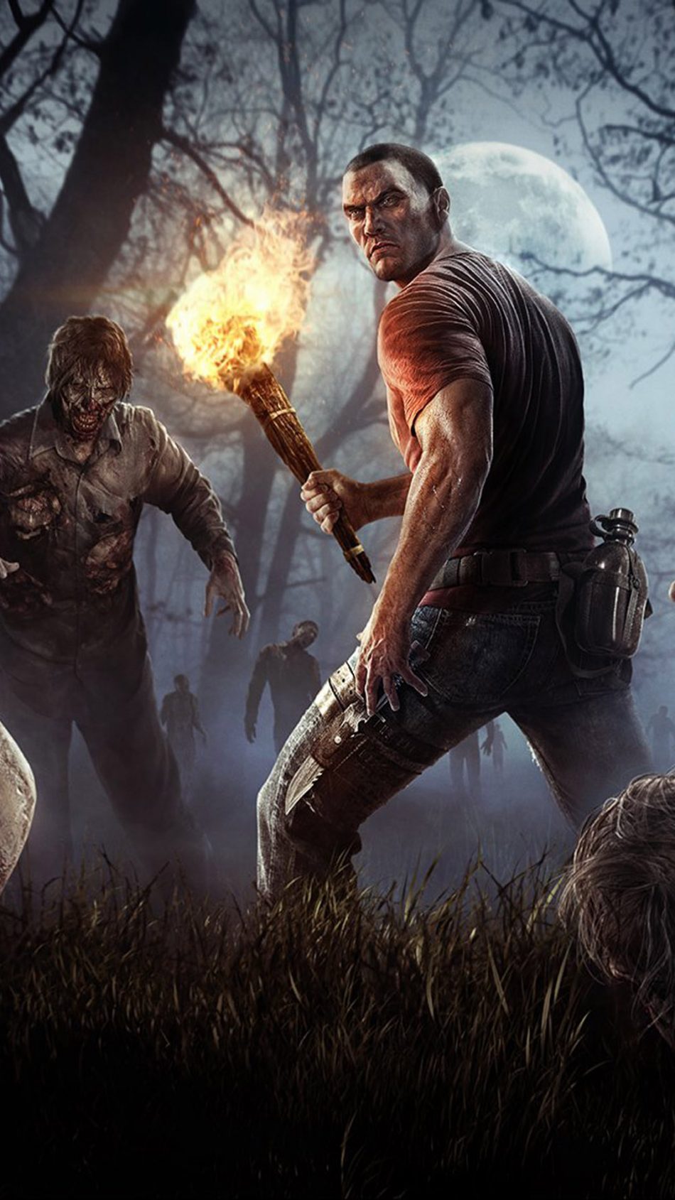 Fighting With Zombies H1Z1 Battle Royale HD Mobile Wallpaper