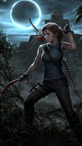 Lara Crof Shadow of The Tomb Raider PS 4 HD Mobile Wallpaper