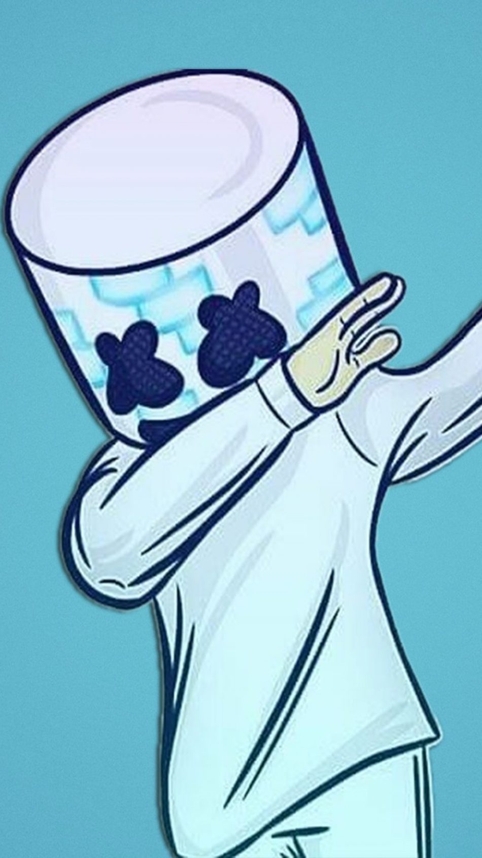 Marshmello Fan Artwork HD Mobile Wallpaper