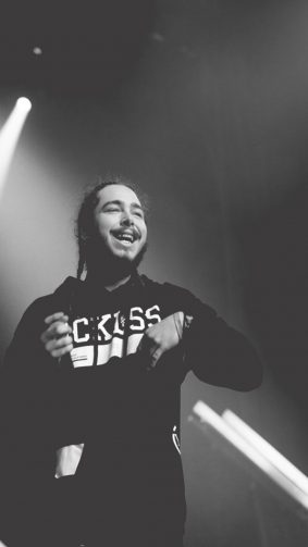 Post Malone Black & White HD Mobile Wallpaper