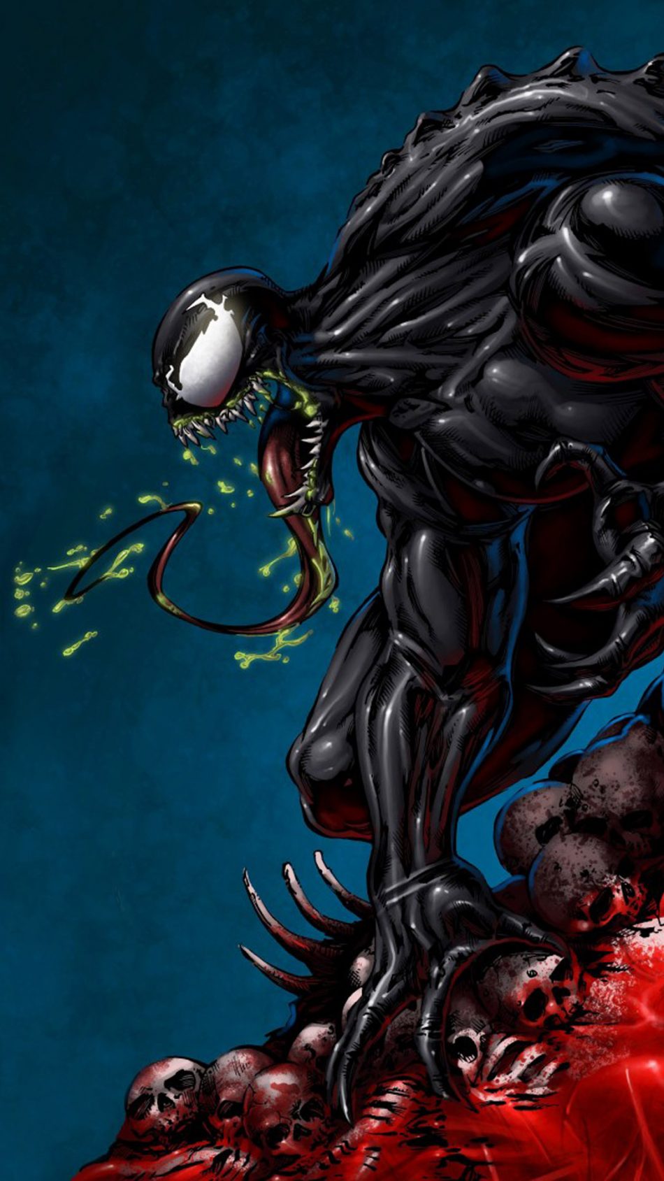 Venom Marvel Comics Artwork HD Mobile Wallpaper