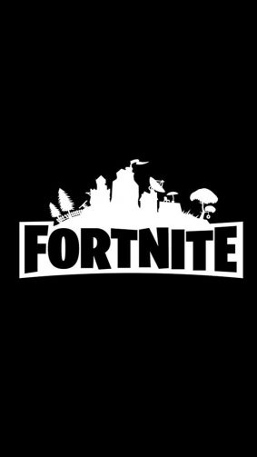 Fortnite Battle Royale Logo Minimal HD Mobile Wallpaper