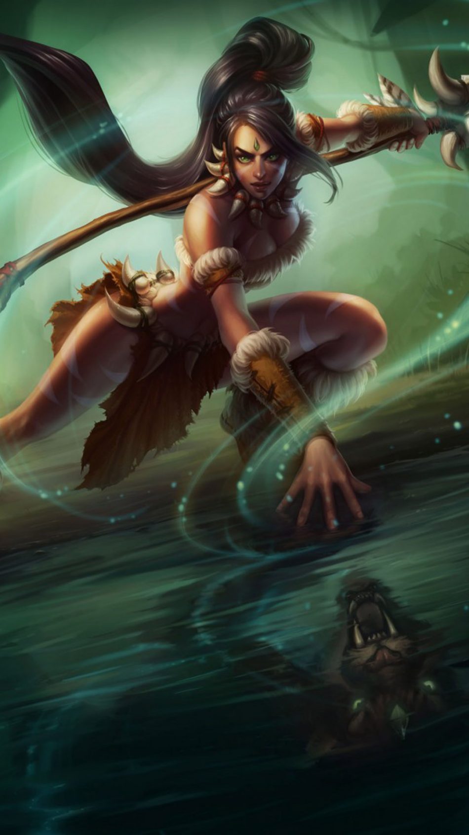 Nidalee League of Legends HD Mobile Wallpaper