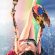Rainbow Hot Girl Paint Cityscape HD Mobile Wallpaper
