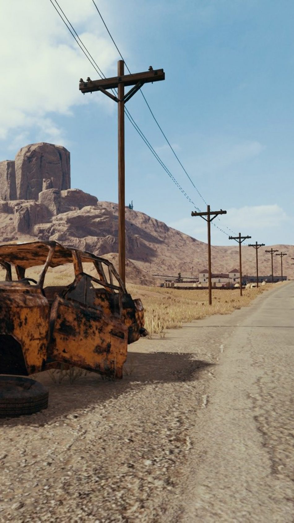 Road To Miramar Desert PlayerUnknown's Battlegrounds (PUBG) HD Mobile Wallpaper