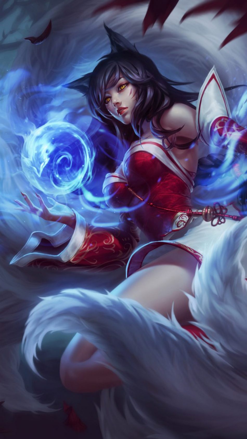 Ahri League of Legends HD Mobile Wallpaper