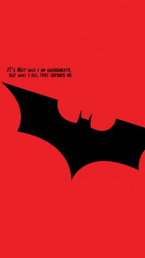 Batman Quotes Minimal Red 4K Ultra HD Mobile Wallpaper