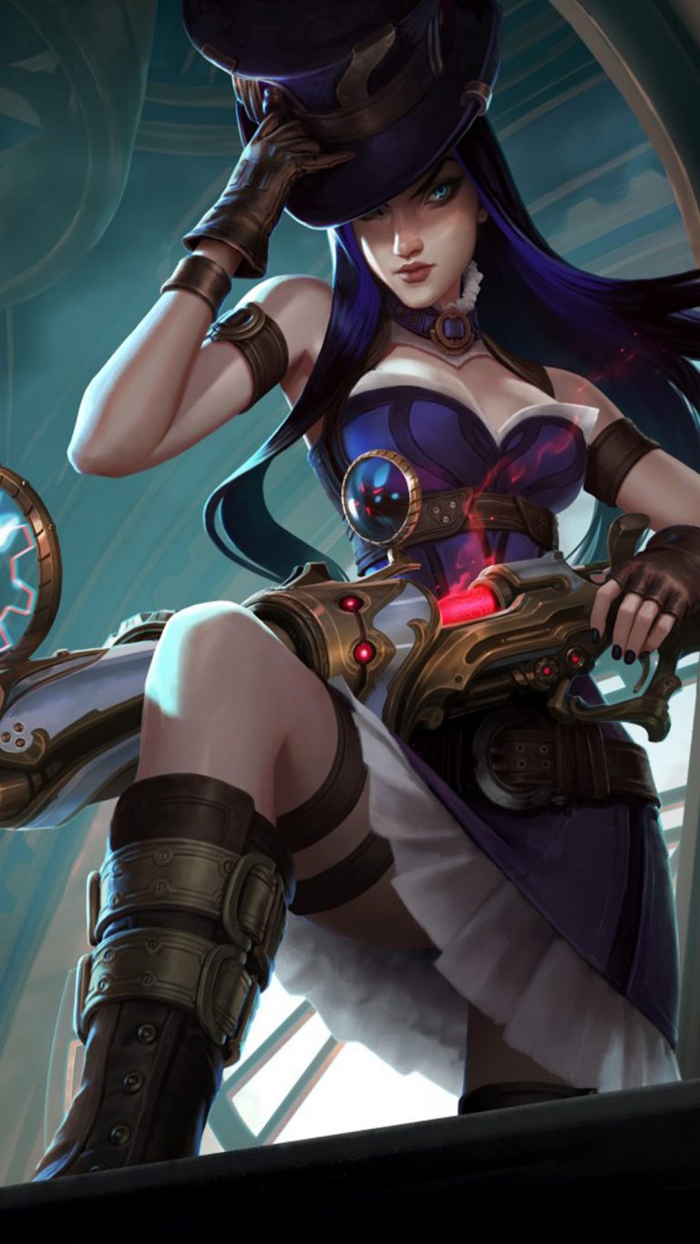 Caitlyn League Of Legends 4k Ultra Hd Mobile Wallpaper