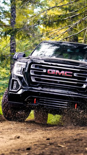 GMC Sierra AT4 Crew Cab Off Roading HD Mobile Wallpaper