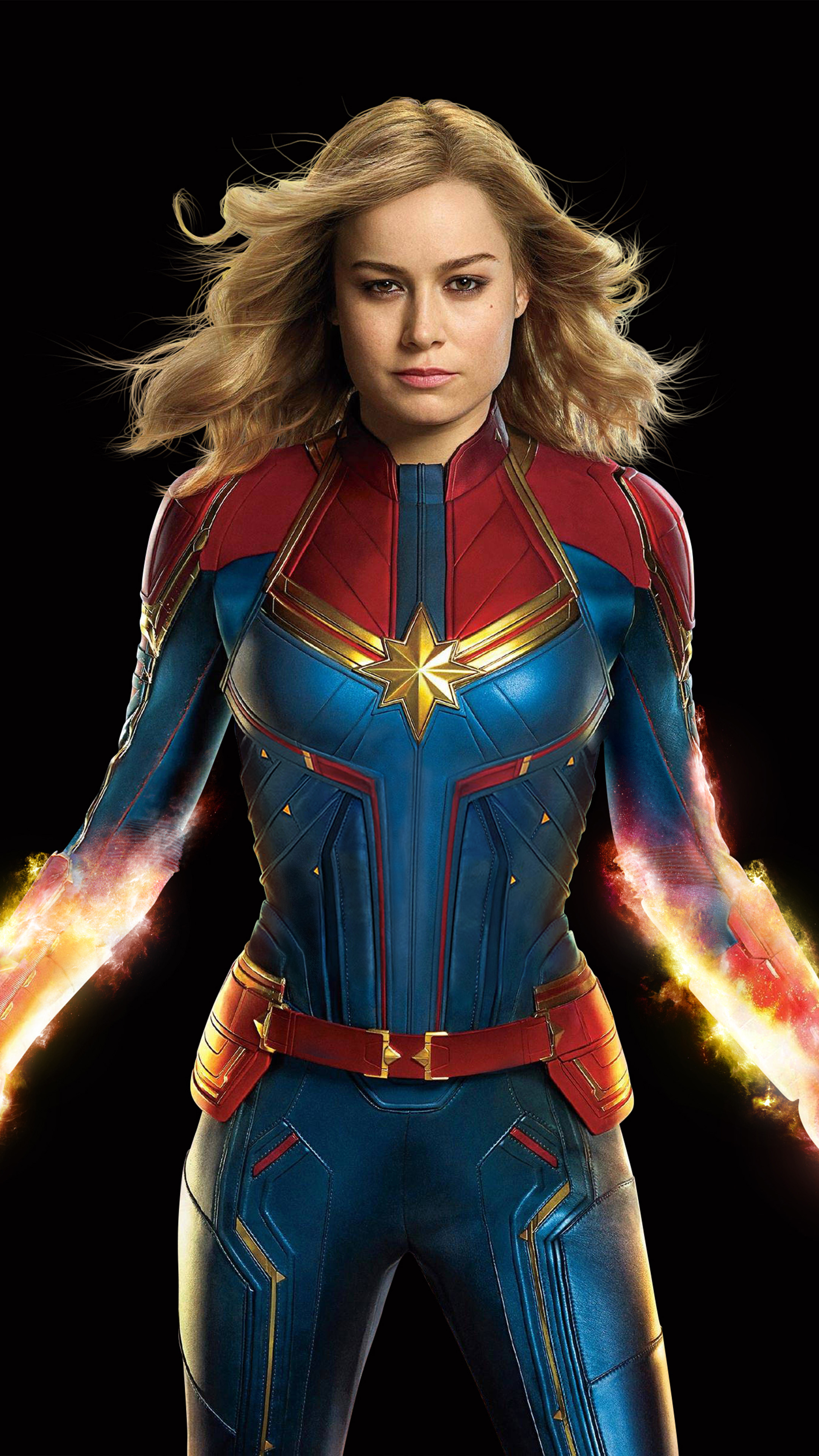 Brie Larson Captain Marvel 2019 4K Ultra HD Mobile Wallpaper