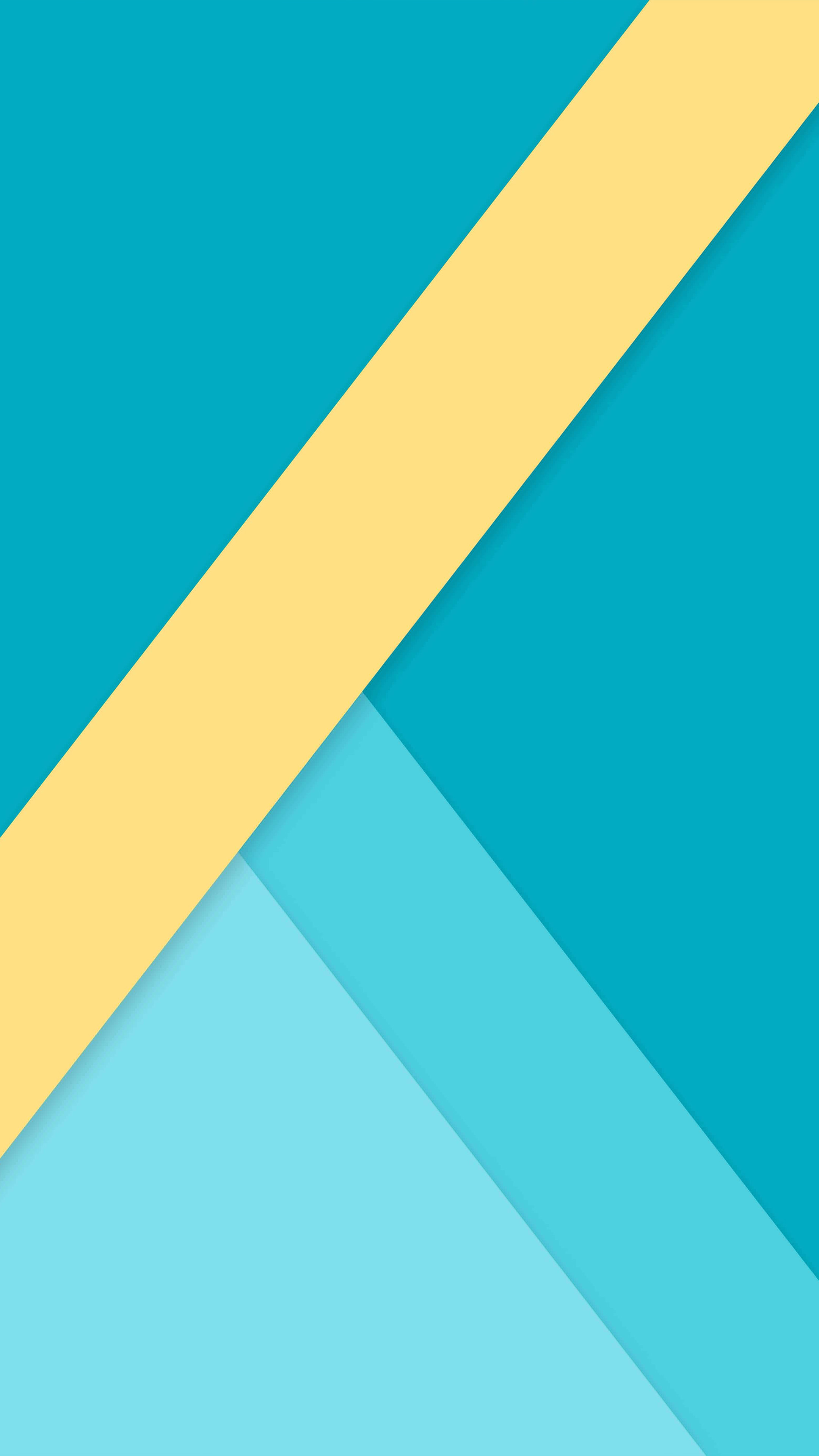 Geometric Blue Yellow 4K Ultra HD Mobile Wallpaper