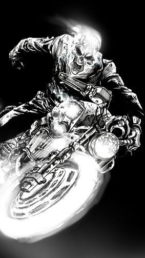 Ghost Rider Black Dark Artwork 4K & Ultra HD Mobile Wallpaper