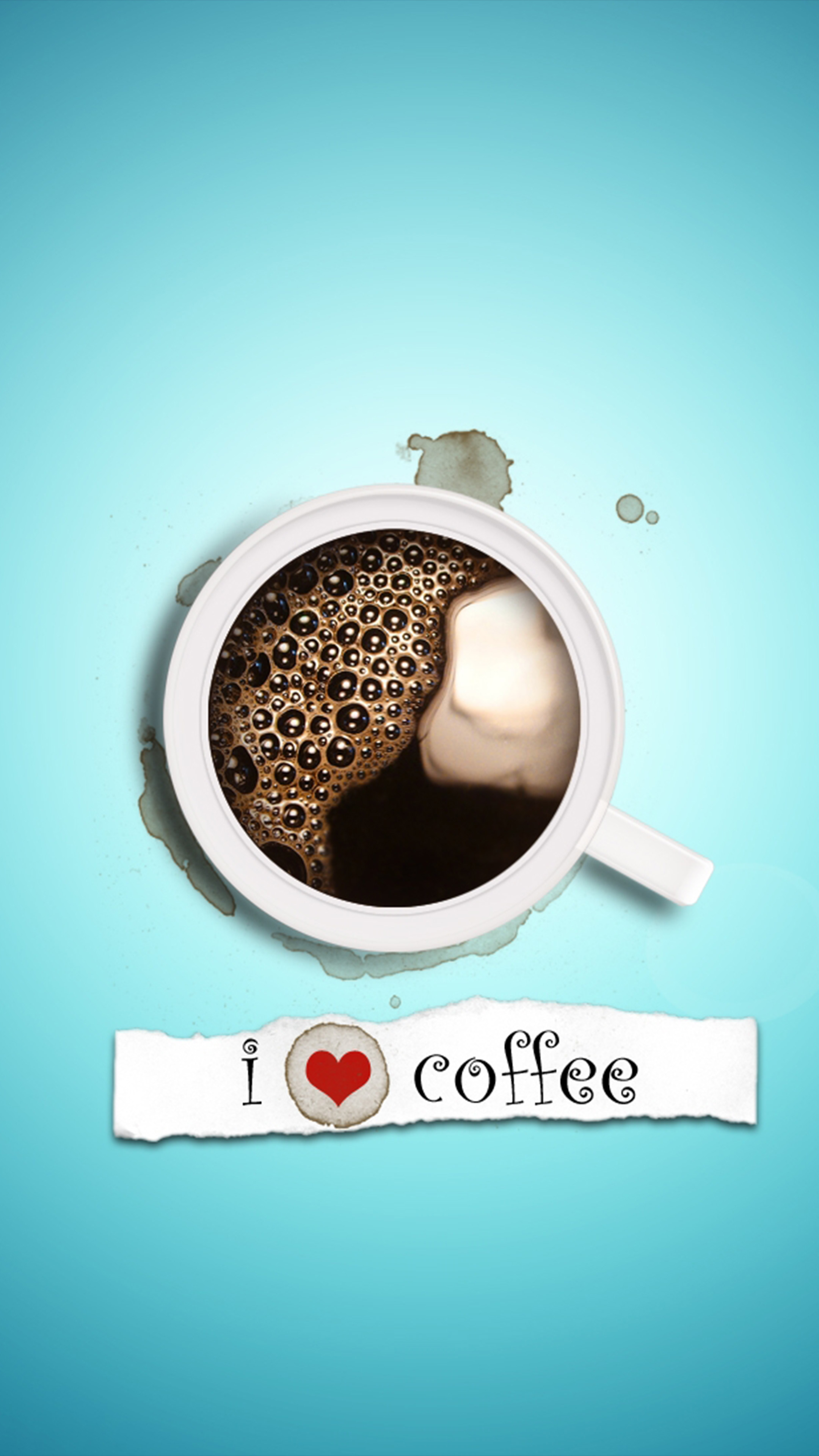 I Love Coffee 4K Ultra HD Mobile Wallpaper