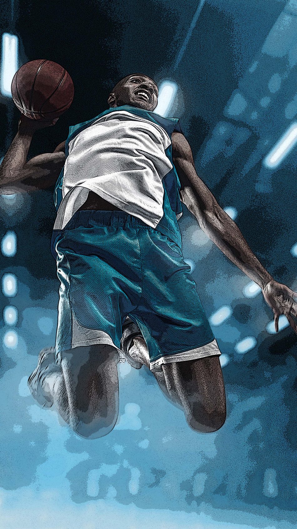 Basketball Sports Artwork 4K Ultra HD Mobile Wallpaper
