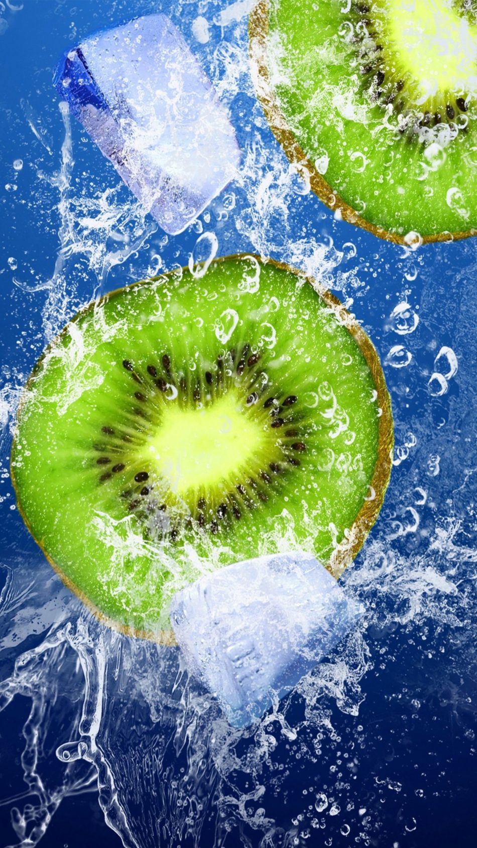 Kiwi Ice Underwater 4K Ultra HD Mobile Wallpaper