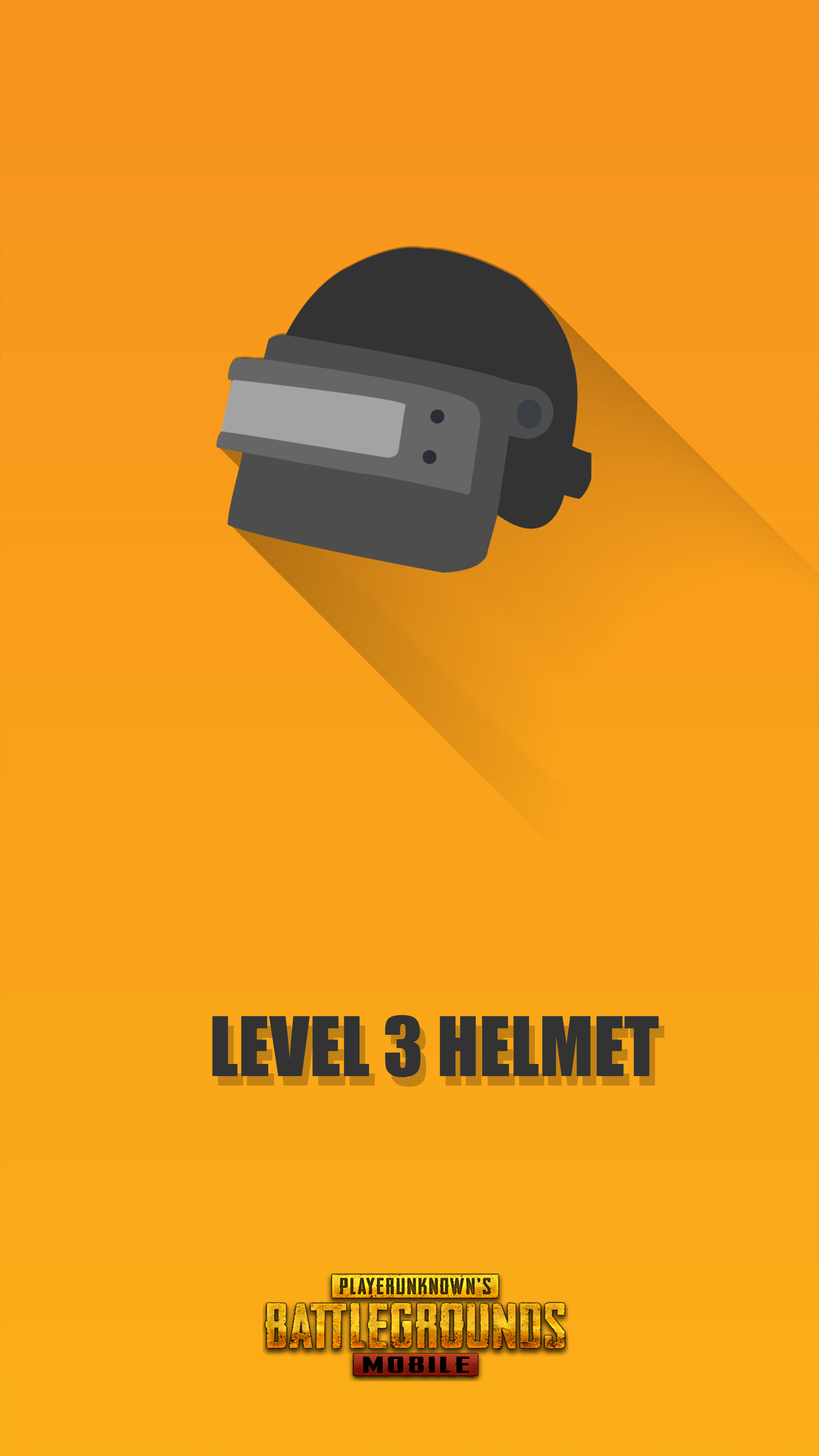 PUBG Mobile Helmet Level 3 Minimal 4K Ultra HD Mobile Wallpaper