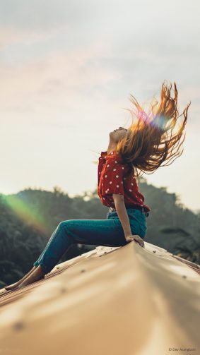 Girl Hair Flip Sunray Photography Dev Asangbam 4K Ultra HD Mobile Wallpaper