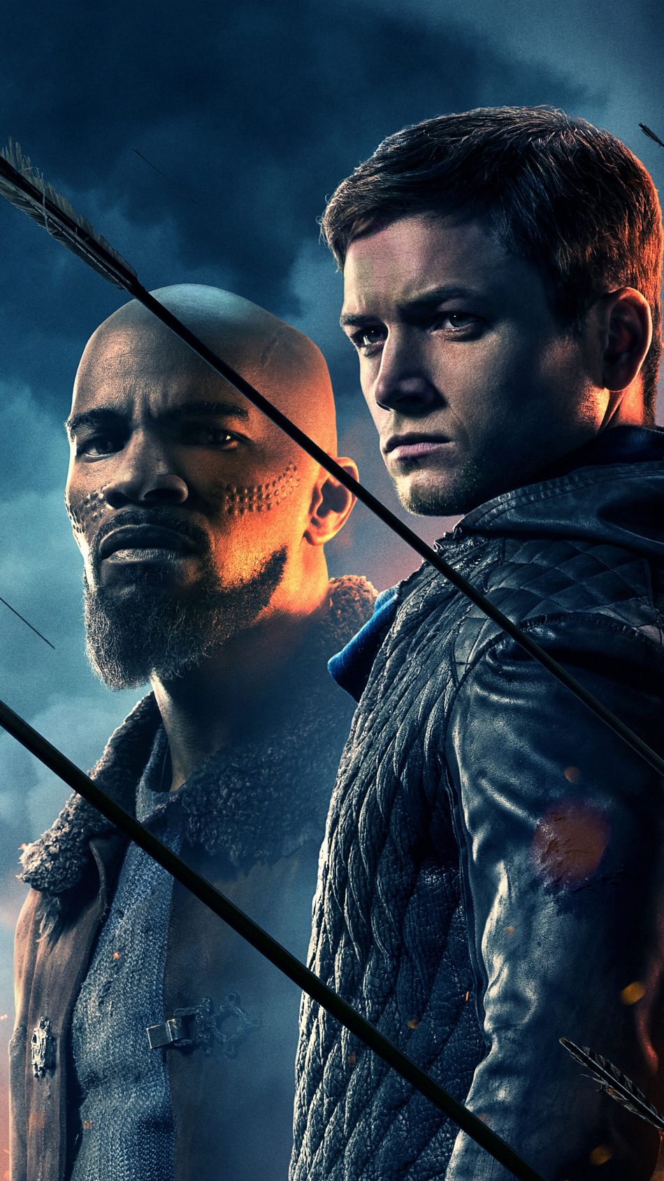 Jamie Foxx & Taron Egerton In Robin Hood 2018 4K Ultra HD Mobile Wallpaper