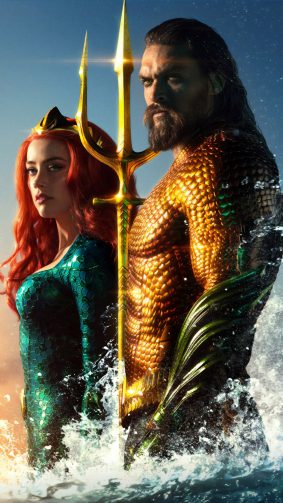 Jason Momoa & Amber Heard In Aquaman 4K Ultra HD Mobile Wallpaper