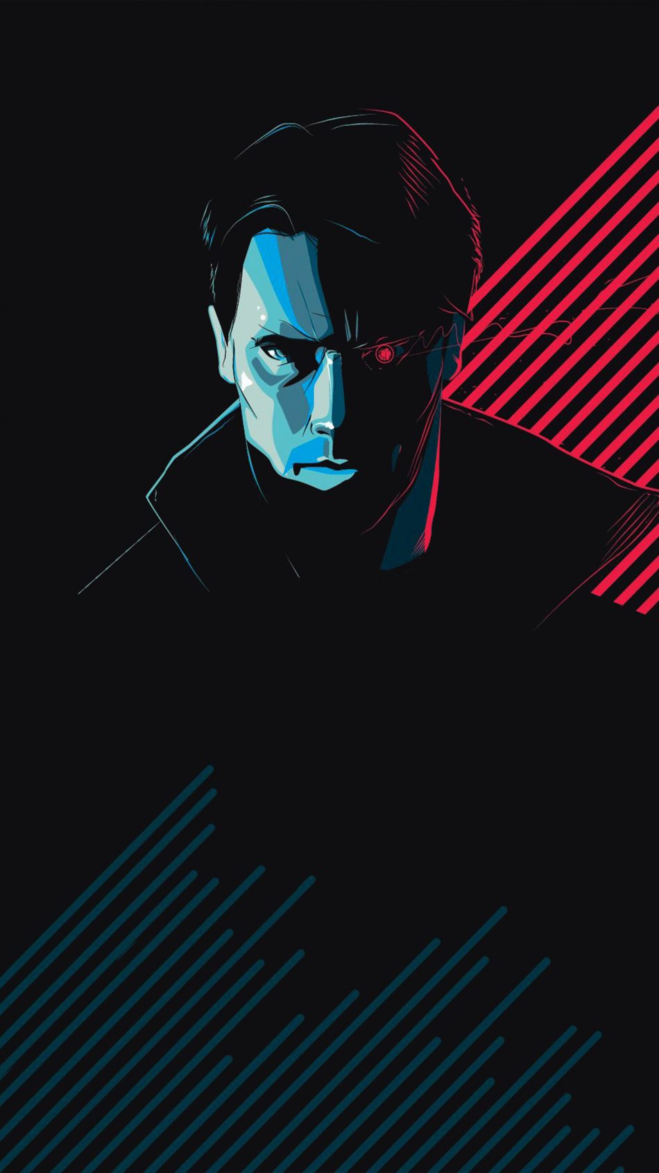 The Terminator Minimal Artwork 4K Ultra HD Mobile Wallpaper