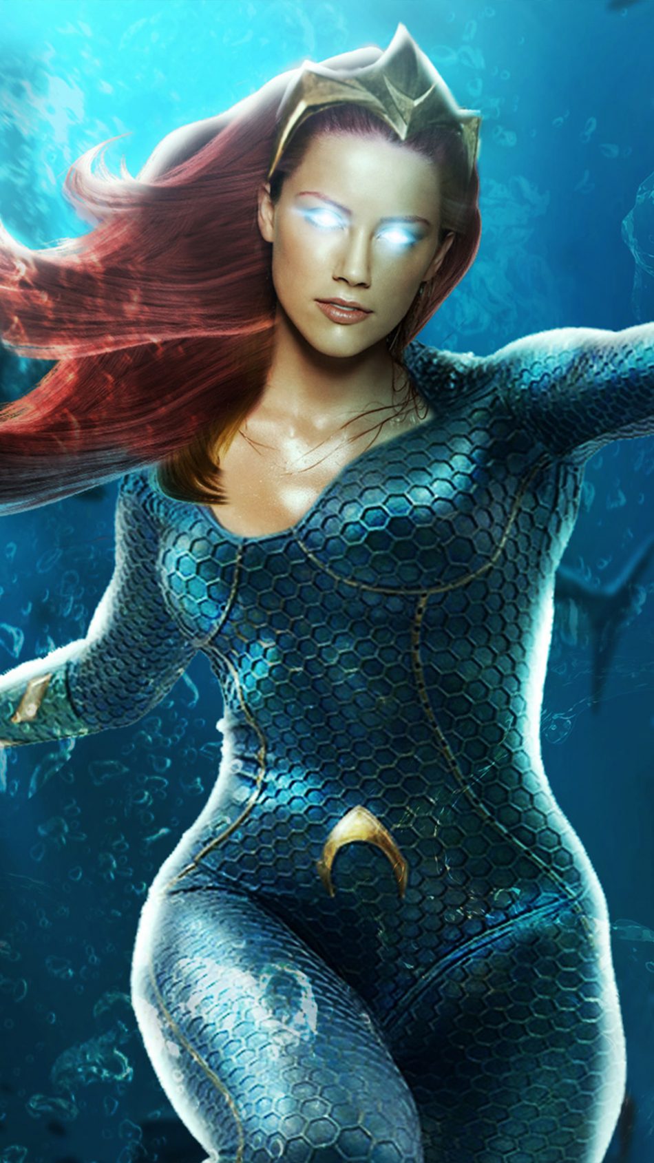 Amber Heard Mera Aquaman 2019 4K Ultra HD Mobile Wallpaper