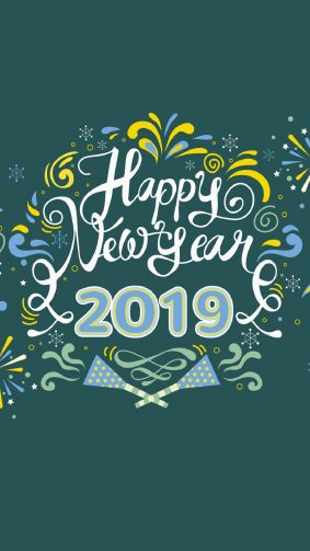 Happy New Year 2019 4K Ultra HD Mobile Wallpaper