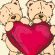 Heart Teddy Bears Valentine's Day Art 4K Ultra HD Mobile Wallpaper