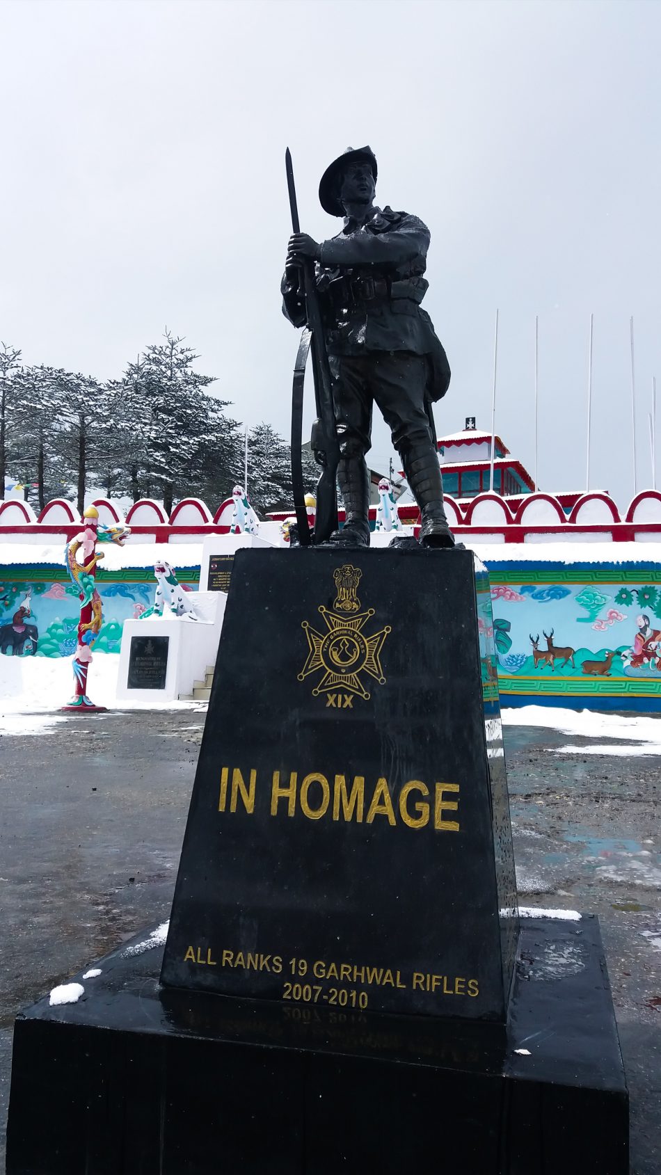 In Homage Statue Jaswant Garh War Memorial 4K Ultra HD Mobile Wallpaper