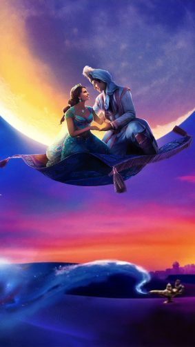 Naomi Scott & Mena Massoud In Aladdin 2019 4K Ultra HD Mobile Wallpaper