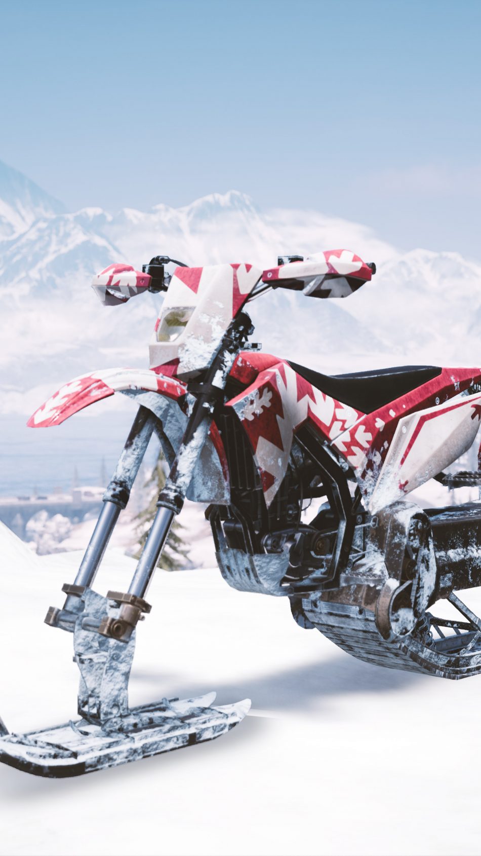 PUBG Snowbike 4K Ultra HD Mobile Wallpaper