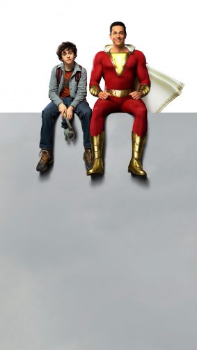 Zachary Levi & Asher Angel In Shazam! 4K Ultra HD Mobile Wallpaper