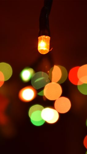 Colorful Festive Lights Bokeh 4K Ultra HD Mobile Wallpaper