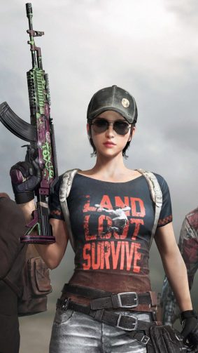 PUBG Girl With Gun Survivor Pass 4K Ultra HD Mobile Wallpaper
