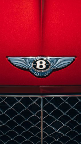 Bentley Logo 2019 Red Background 4K Ultra HD Mobile Wallpaper