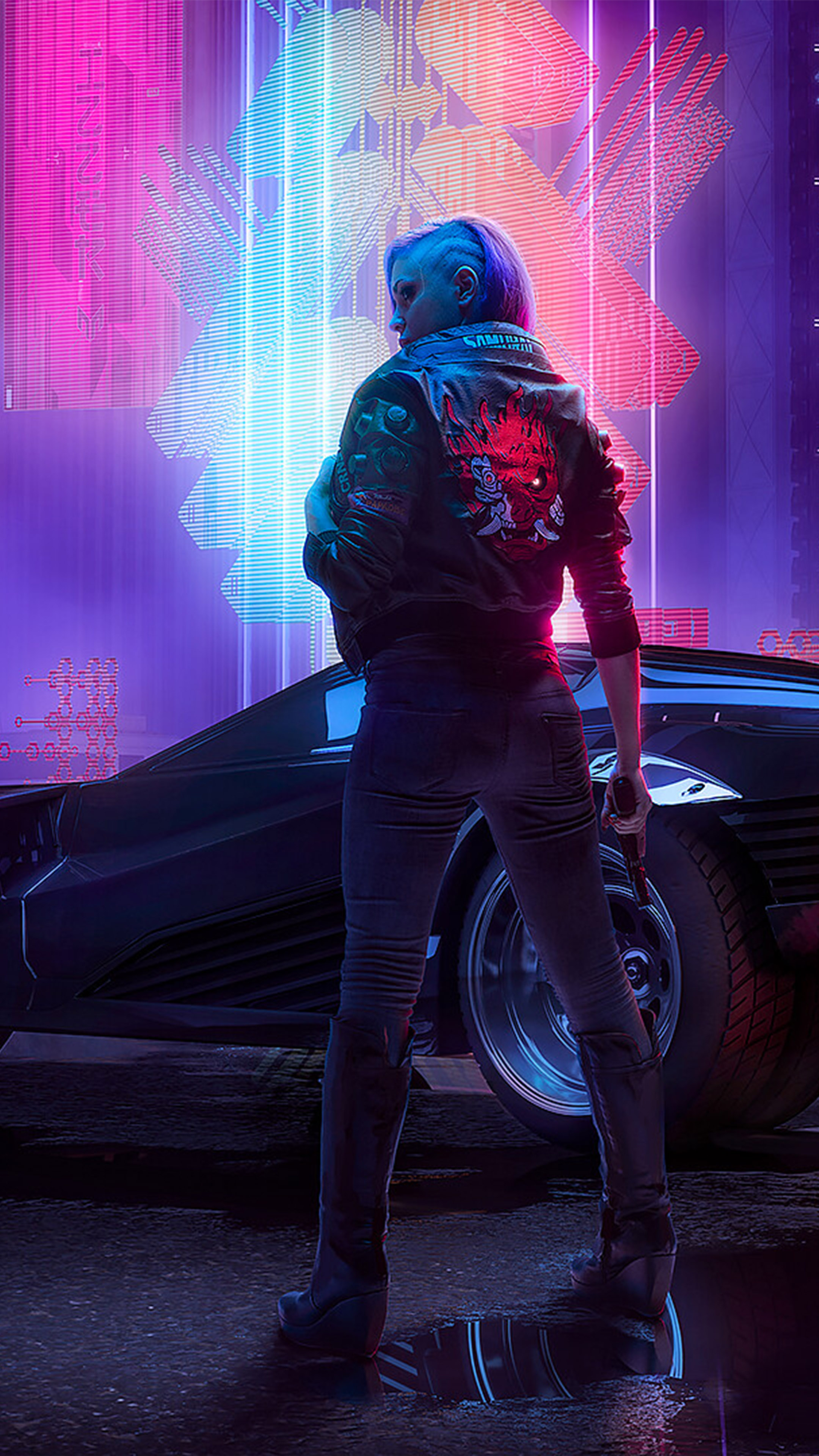 Futuristic Cyberpunk 2077 4K Ultra HD Mobile Wallpaper