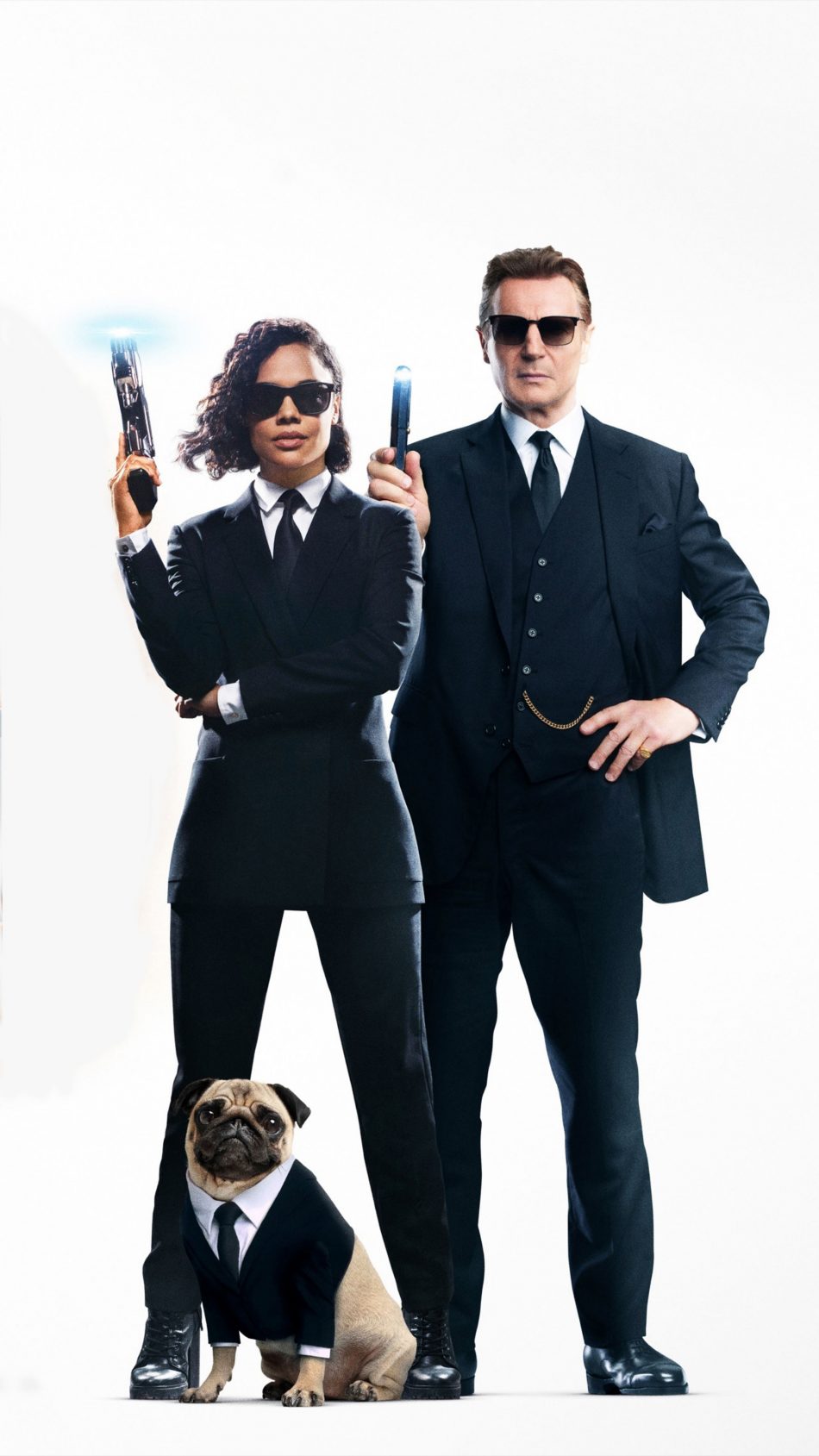Tessa Thompson & Liam Neeson In Men In Black International 4K Ultra HD Mobile Wallpaper