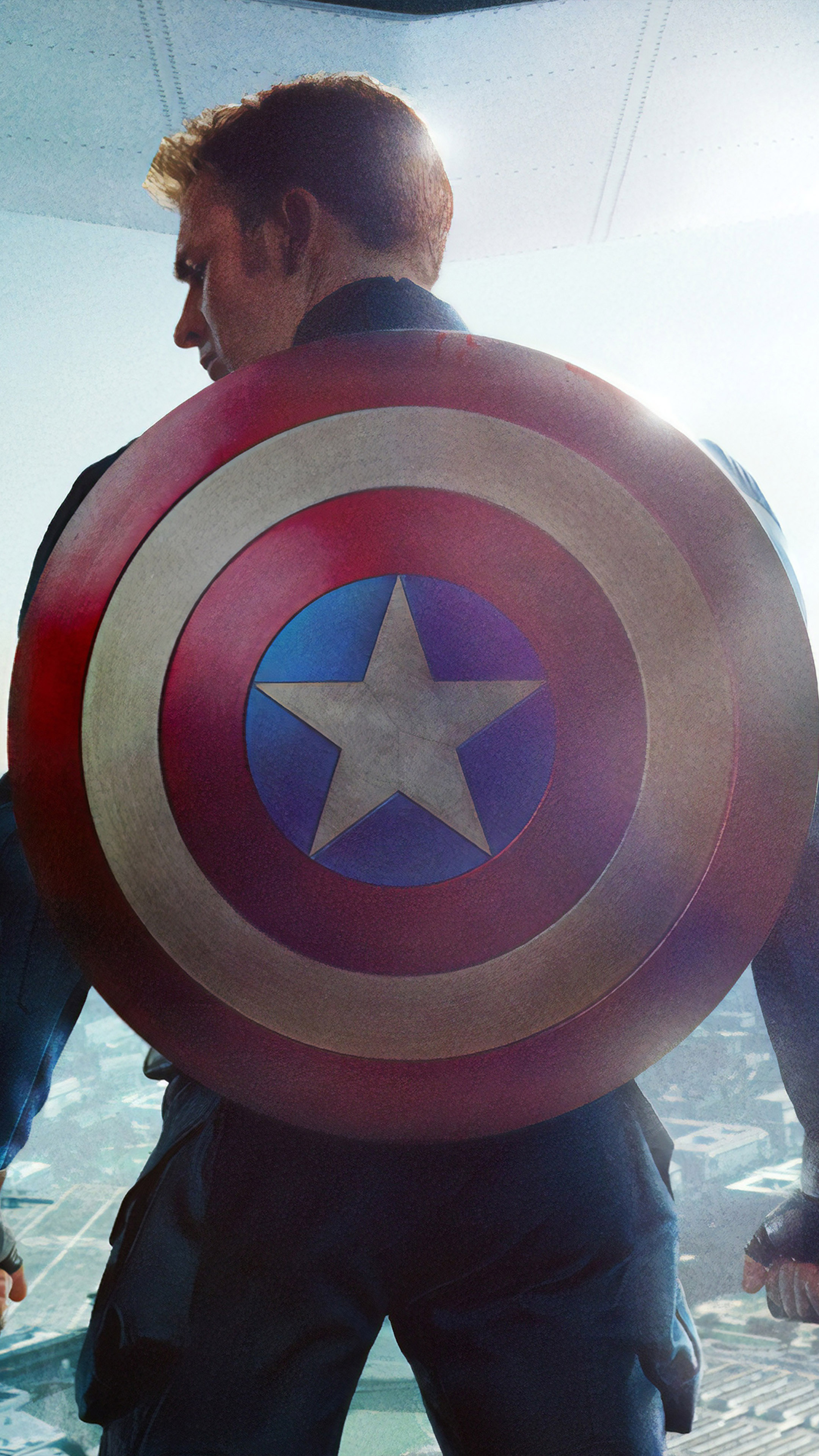 Chris Evans Captain America Shield 4K Ultra HD Mobile Wallpaper