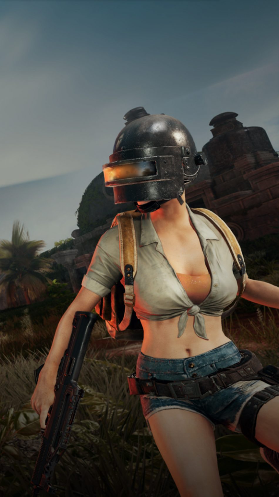 Helmet Girl PUBG Lite 4K Ultra HD Mobile Wallpaper