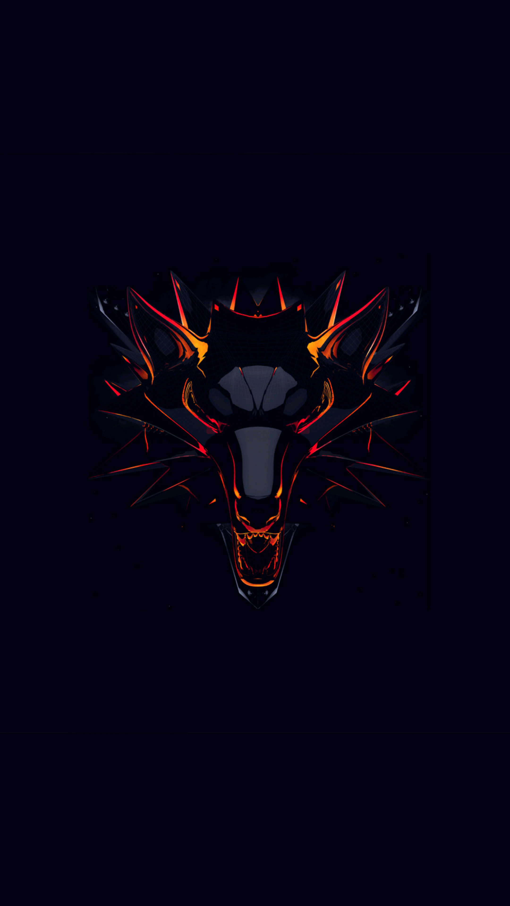 Witcher Dark Background Minimal 4K  Ultra  HD  Mobile Wallpaper 